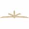 Ekena Millwork Davenport Rough Sawn Timber Gable Bracket, Douglas Fir, 108"W x 40"H x 2"D x 6"F, 9/12 Pitch GBW108X40X0206DAV00RDF - alternate 2